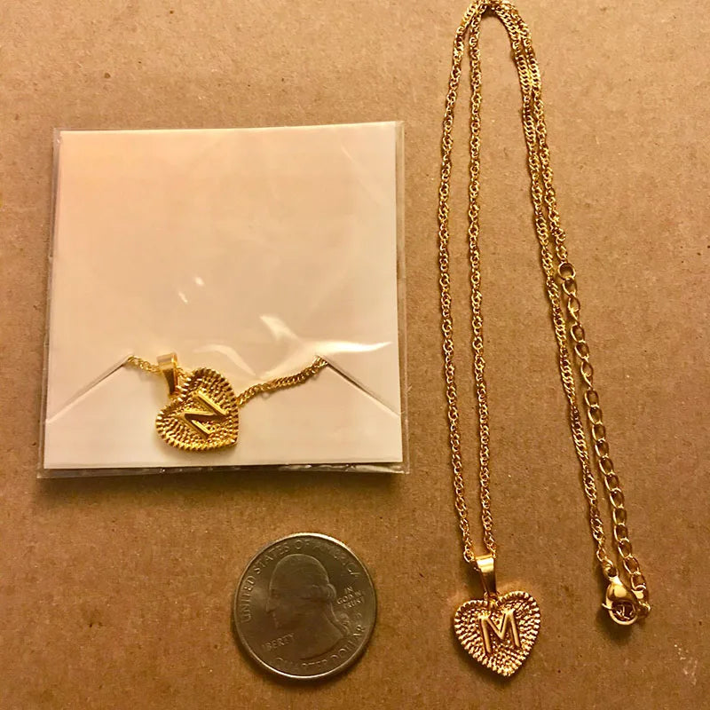 Eternal Love Necklace with 18K Gold Plated Initials