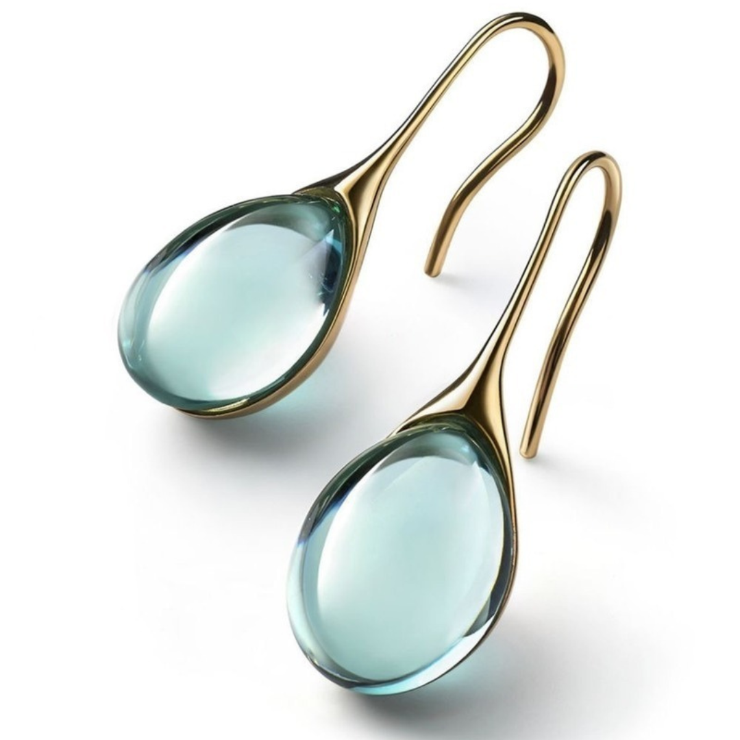 18K Gold Plated Luxurious Murano Glass Earrings