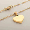 18K Gold Plated Loving Heart Initial Necklace