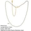 18K Gold Plated Small Shiny Initials Necklace with FREE Snake Chain Included