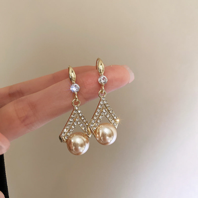 18K Gold Plated Handmade Natural Pearl Earrings